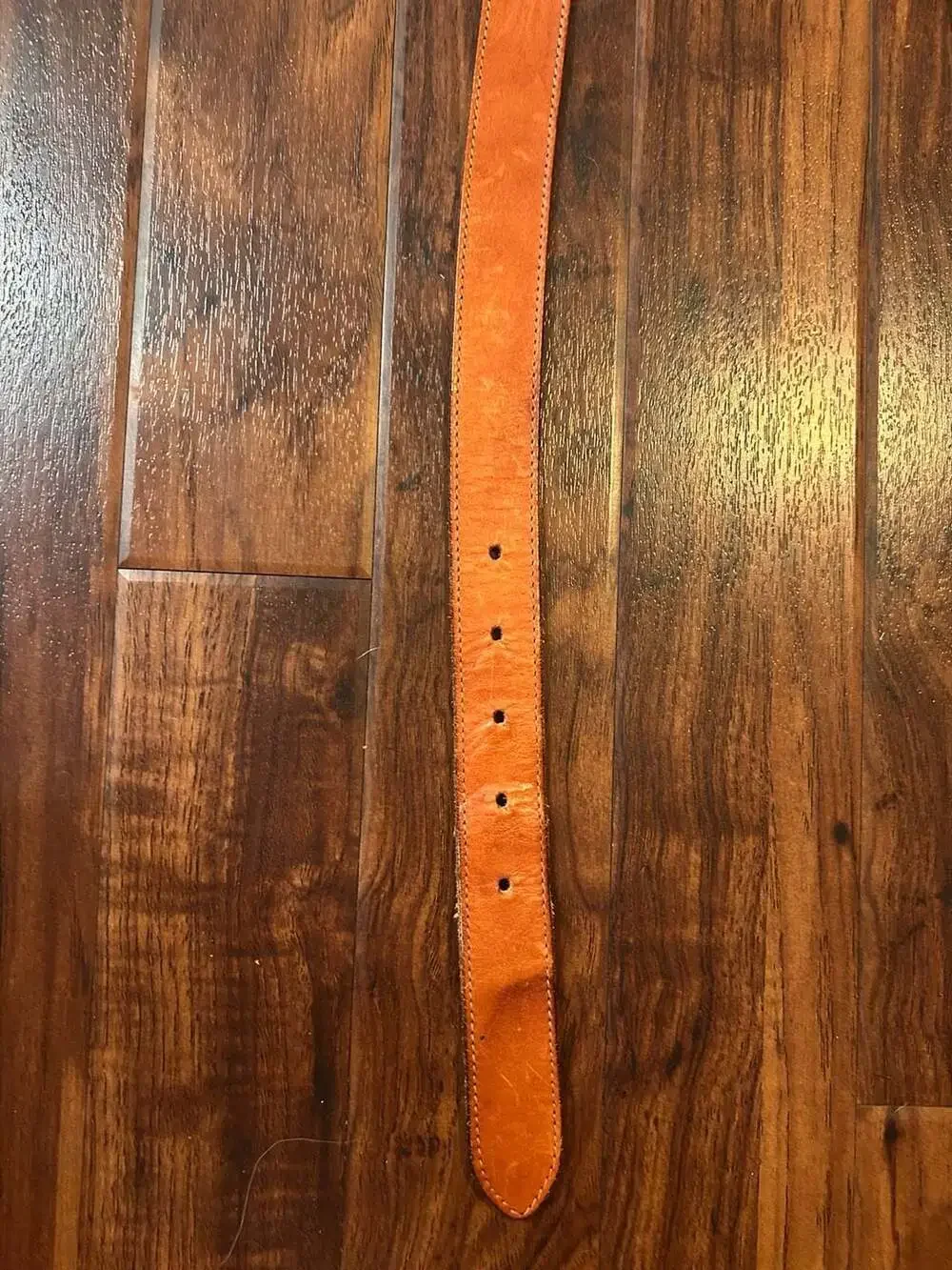Vintage Dockers Brown Leather Belt Size L w/Leather Buckle and Colorful Tassels